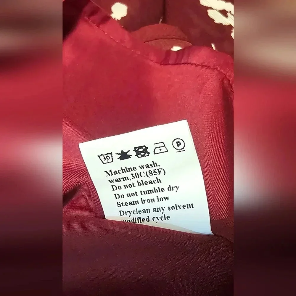 Dokotoo Women's Casual V Neck Alicia Smocked Long Sleeve Chiffon Blouse Size 2XL - Picture 10 of 16